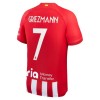 Oficiální Fotbalový Dres Atlético Madrid Griezmann 7 Domácí 2023-24 pro Děti